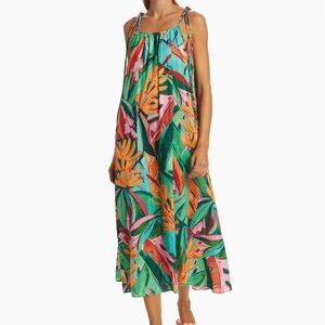 Farm Rio Banana Foilage Dress